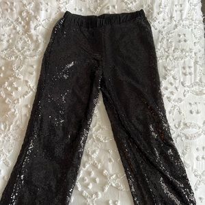 Black Sequin Pants